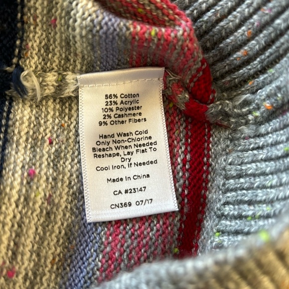 Talbots Rainbow Stripe Sweater size 3X NWT - Picture 7 of 8